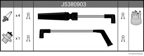 J5380903 Jakoparts cables de bujías