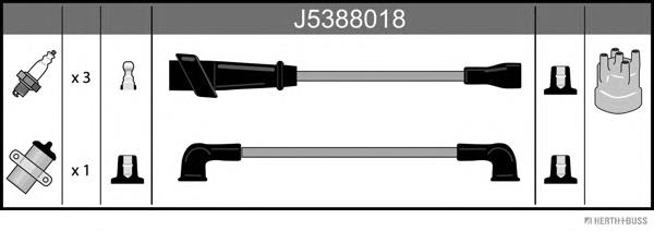 Juego de cables de encendido J5388018 Jakoparts