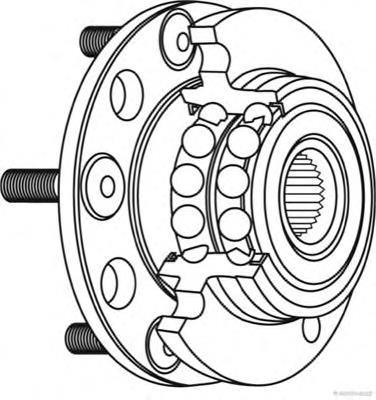 Cubo de rueda trasero J4715040 Jakoparts