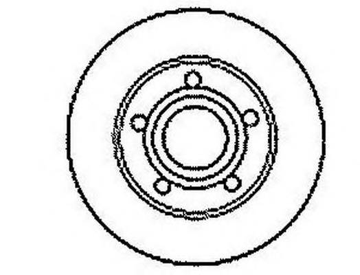 561247B Jurid/Bendix disco de freno trasero