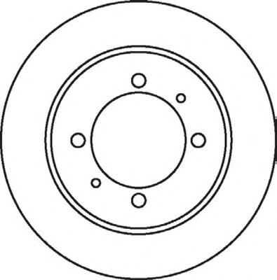 562059B Jurid/Bendix disco de freno trasero