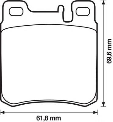 Comprar 571722B Jurid/Bendix Pastillas de freno traseras