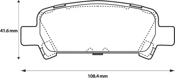 572424B Jurid/Bendix pastillas de freno traseras