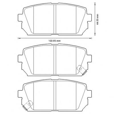 572613B Jurid/Bendix pastillas de freno traseras