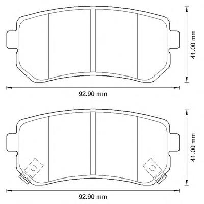 572590B Jurid/Bendix pastillas de freno traseras