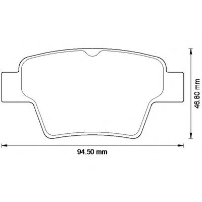 573235B Jurid/Bendix pastillas de freno traseras