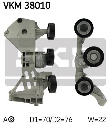 Tensor de la correa trapecial SKF VKM38010 precio, desde 101,64 EUR