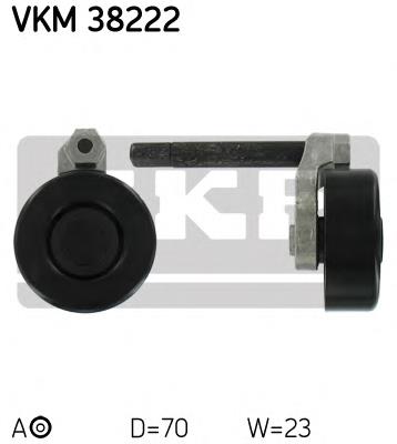 Rodillo, correa trapecial poli V VKM38222 SKF