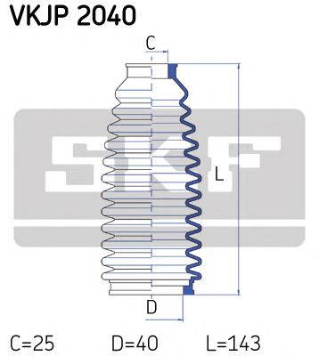 Fuelle, dirección VKJP2040 SKF