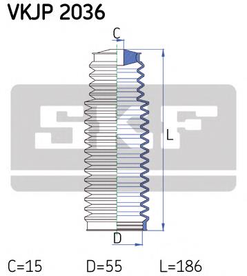 VKJP2036 SKF fuelle, dirección