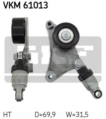 Tensor de la correa trapecial poli v SKF VKM61013