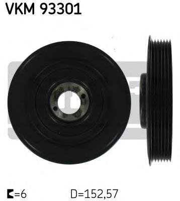 Polea dámper SKF VKM93301