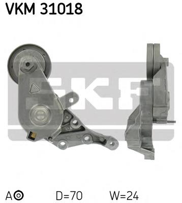 Tensor de la correa trapecial poli v SKF VKM31018