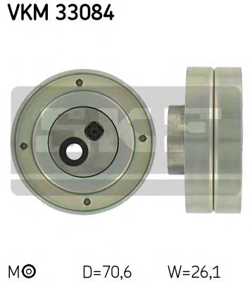 Polea inversión / guía, correa poli V VKM33084 SKF