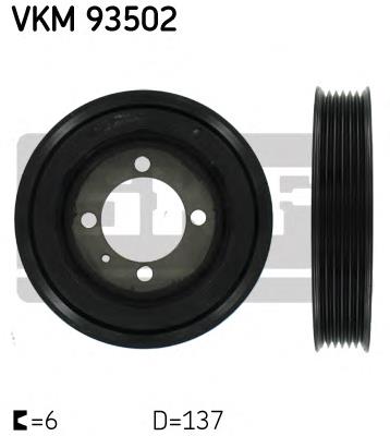 VKM93502 SKF polea de cigüeñal