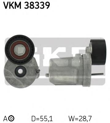 Tensor de la correa trapecial poli v SKF VKM38339