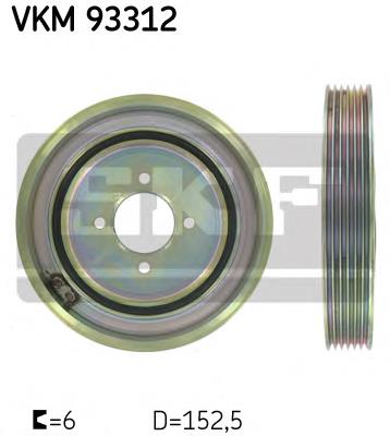 VKM 93312 SKF polea, cigüeñal