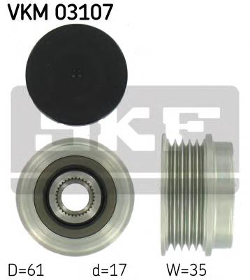 VKM03107 SKF Rueda libre alternador 