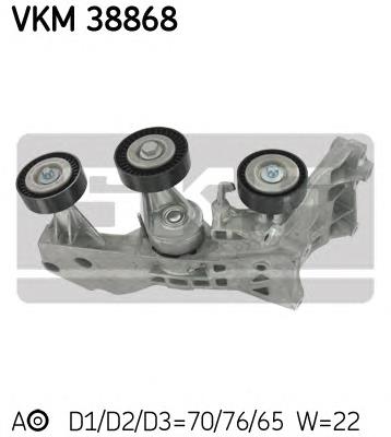 Comprar VKM38868 SKF Polea tensora, correa poli V