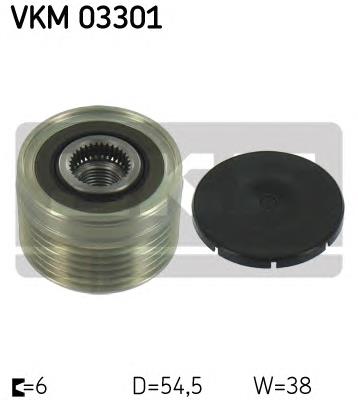 VKM03301 SKF Rueda libre alternador 