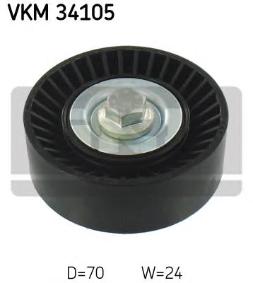 Polea inversión / guía, correa poli V VKM34105 SKF