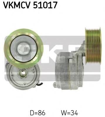 Tensor de correa, correa poli V VKMCV51017 SKF