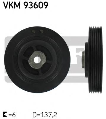 VKM93609 SKF polea, cigüeñal