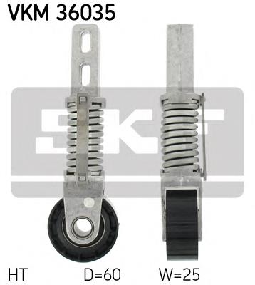 VKM 36035 SKF tensor de correa, correa poli v