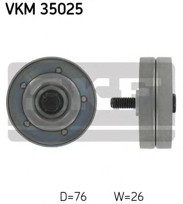 VKM 35025 SKF polea tensora correa poli v