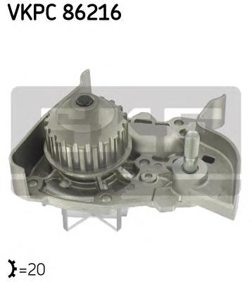 VKPC86216 SKF Bomba refrigerante coche