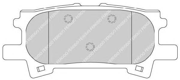 FDB1731 Ferodo pastillas de freno traseras