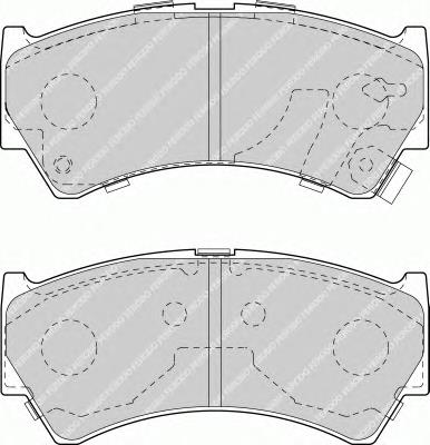 FDB1551 Ferodo pastillas de freno delanteras