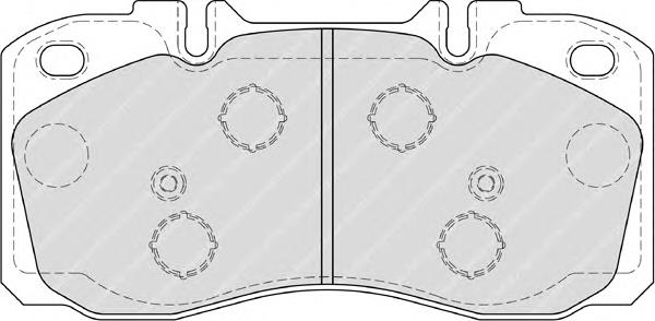 Comprar FVR4038 Ferodo Pastillas delanteras de freno