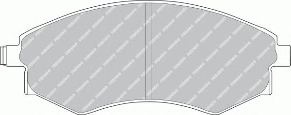 fsl600 Ferodo pastillas de freno delanteras