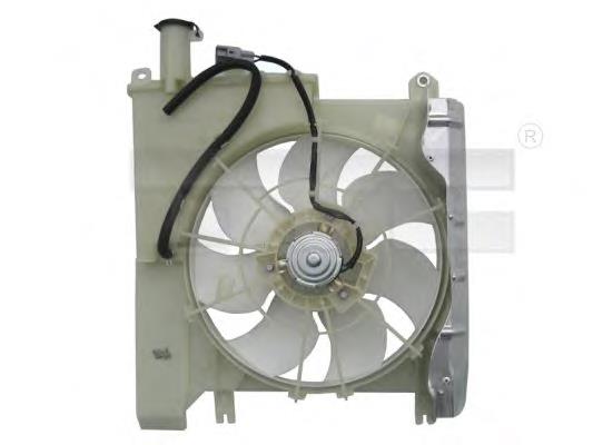 836-0020 TYC difusor de radiador, ventilador de refrigeración, condensador del aire acondicionado, completo con motor y rodete