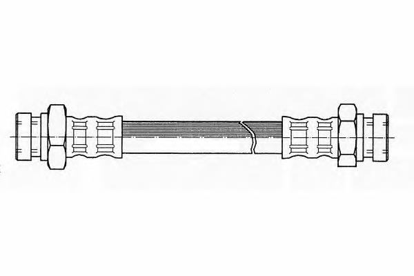 FHY2439 Ferodo tubo flexible de frenos trasero