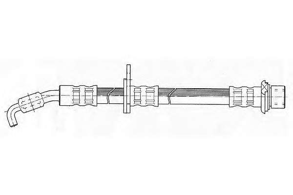 FHY2435 Ferodo tubo flexible de frenos delantero derecho