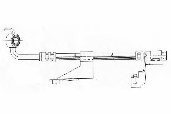 FHY2175 Ferodo latiguillos de freno delantero derecho