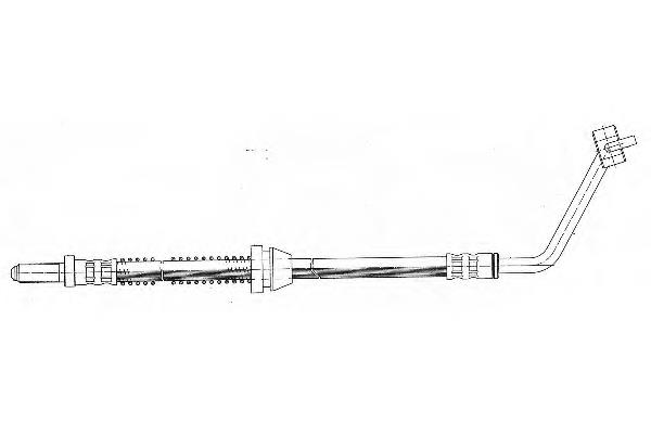 Tubo flexible de frenos delantero izquierdo 618A013 Villar