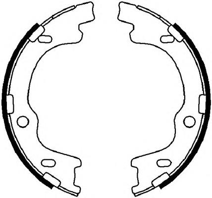 Juego de zapatas de frenos, freno de estacionamiento KIA Ceed ED