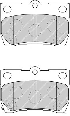 FDB4001 Ferodo Pastillas freno traseras