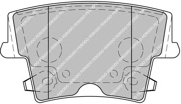 FDB1953 Ferodo pastillas de freno traseras