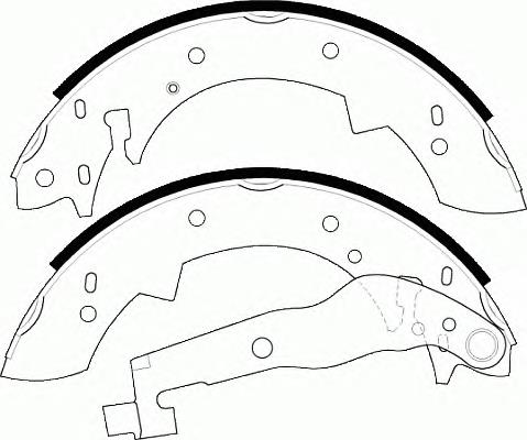 FSB526 Ferodo zapatas de frenos de tambor traseras
