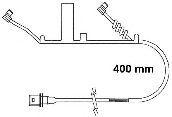 695172 Diesel Technic Sensor de desgaste de pastillas de freno trasero
