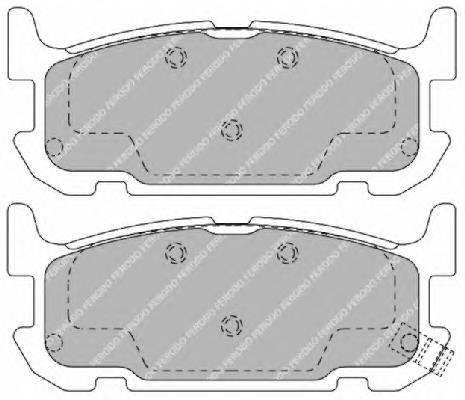 FDB1755 Ferodo pastillas de freno traseras