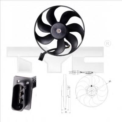 Ventilador de refrigeración del motor TYC 8370002