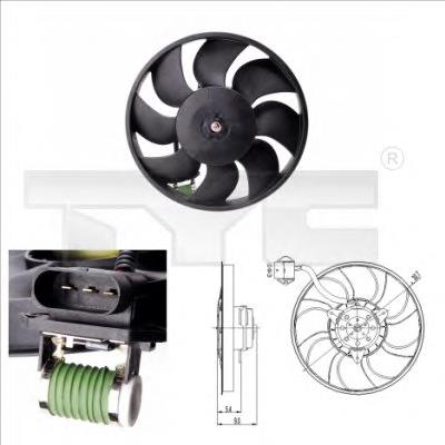 6K0959455S VAG Motor eléctrico, ventilador del radiador 