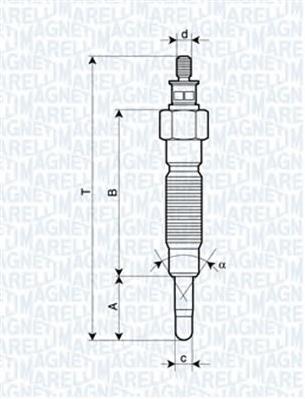 062900064304 Magneti Marelli bujía de precalentamiento