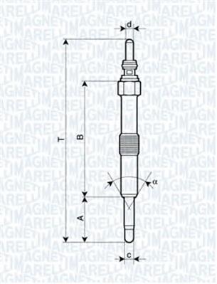 062900067304 Magneti Marelli bujía de incandescencia