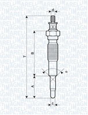 062900094304 Magneti Marelli bujía de incandescencia